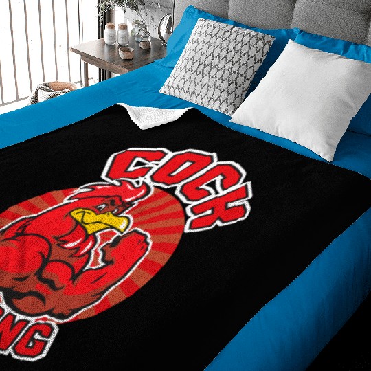 Cock Strong Baby Blankets