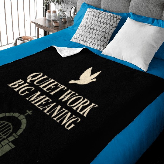 Cemetery Worker Groundskeeper Graveyard Memorial Baby Blankets