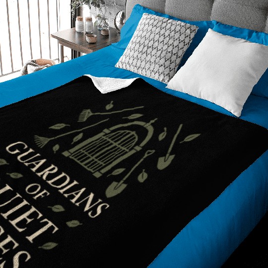 Cemetery Worker Groundskeeper Graveyard Memorial Baby Blankets