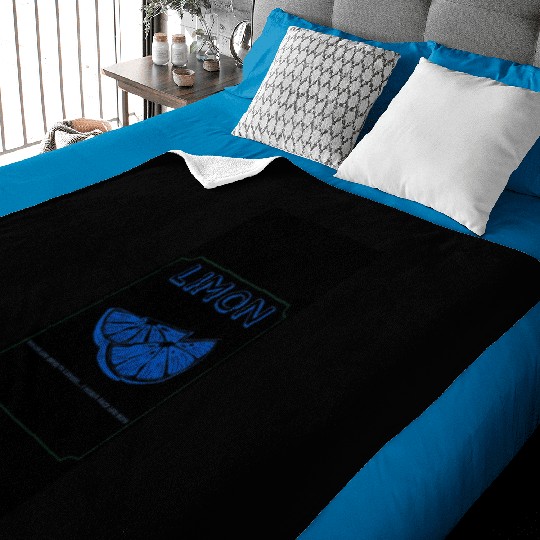 Funny Blue Lemon Slice - Sour Face Escape Baby Blankets