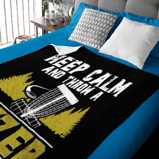 Disc Golf Keep Calm And Throw A Hyzer Baby Blankets