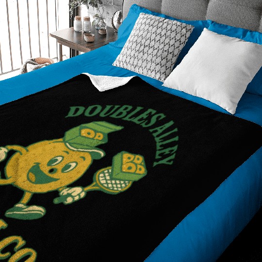 Funny Tennis Humor Baby Blankets - Doubles Alley Bagel Co.
