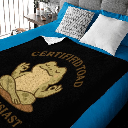 Certififid Toad Enthusiast Baby Blankets