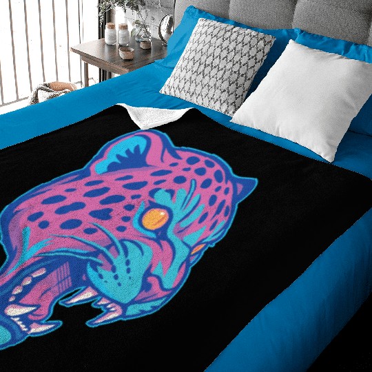 Jaguar pastel Baby Blankets