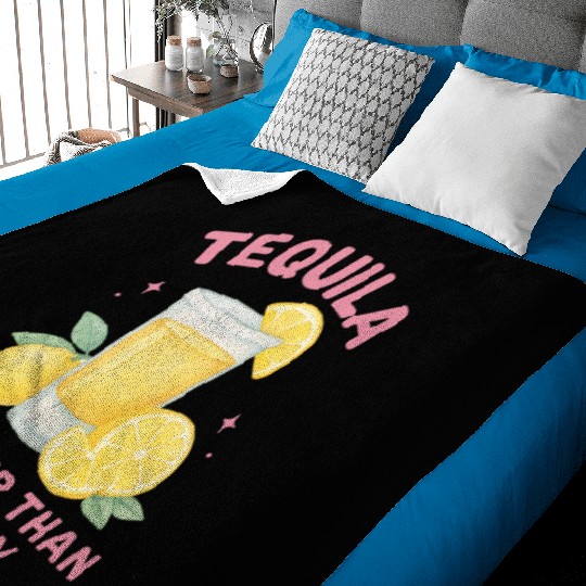 Tequila therapy Lemon Summer Baby Blankets
