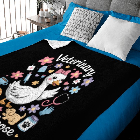 Veterinarian Silly Goose Veterinary Medicine Baby Blankets