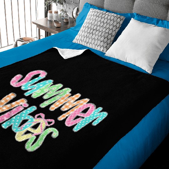 Preppy Summer Vibes Baby Blankets