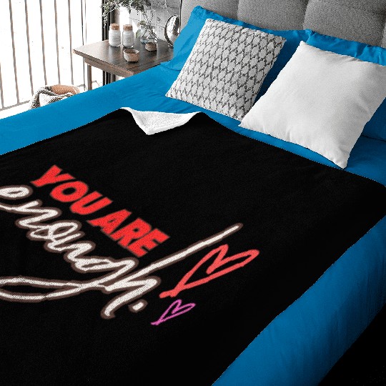 you are enough transparent Baby Blankets