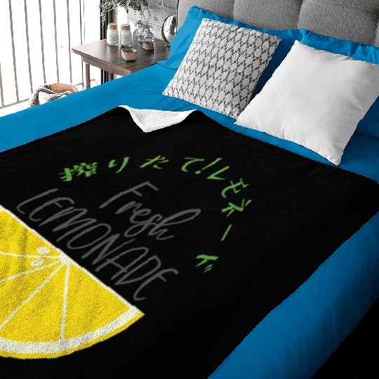 Fresh Lemonade Lemon Slice Baby Blankets