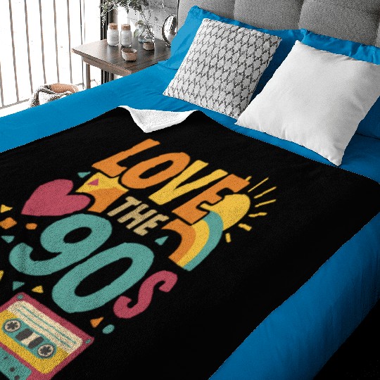 Retro 90s Love – V Baby Blankets