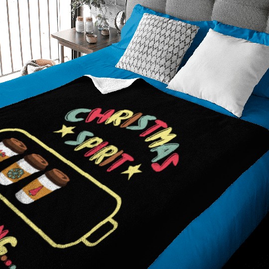 Christmas Spirit Loading X mas Coffee Baby Blankets