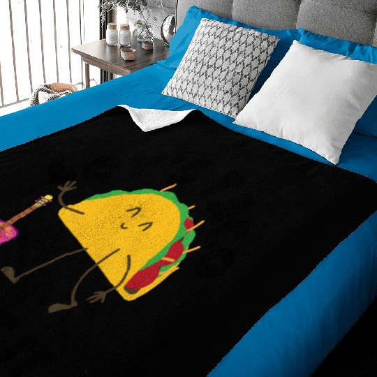 Taco Guitar Baby Blankets – Funny Mexican Food Vibes
