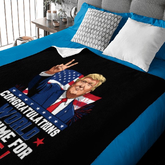 Congratulations world, It's time for peace! Baby Blankets