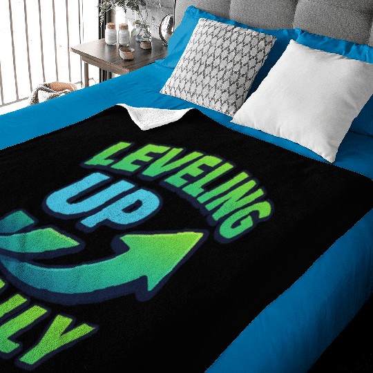 Level Up Daily – Gamer Mindset Streetwear Baby Blankets