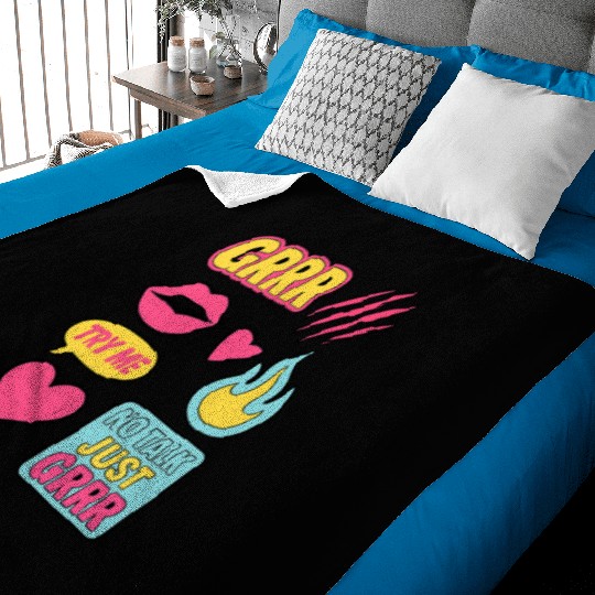 Sticker Grrr – TikTok Baddie Pack Baby Blankets