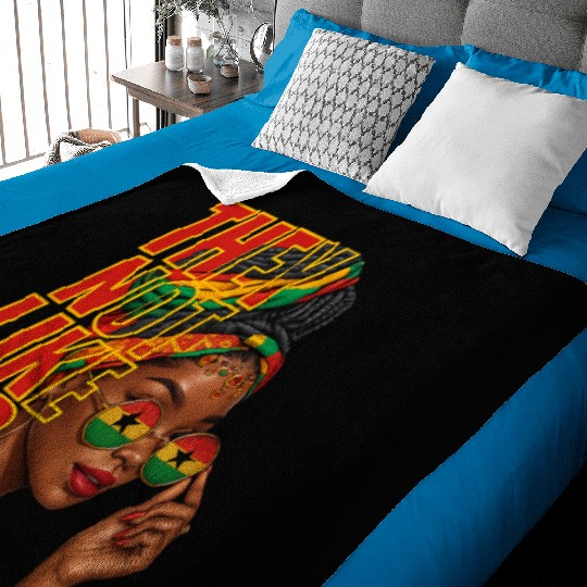 They Not Like Us Afro Queen Baby Blankets
