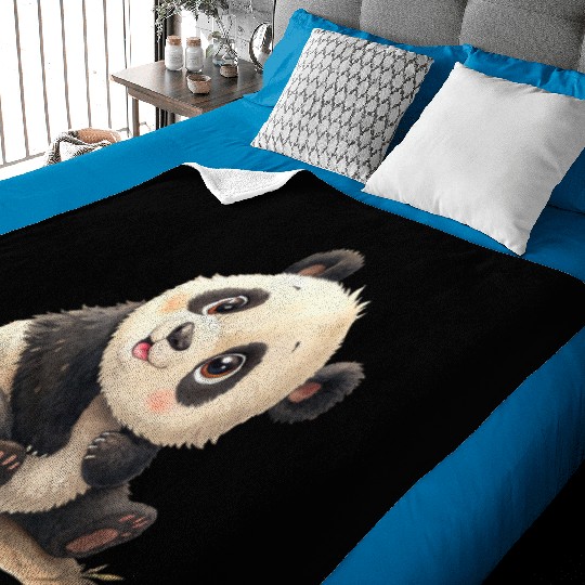 Bamboo Bliss Panda Baby Blankets