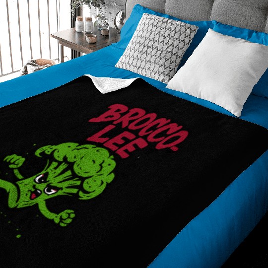 Brocco Lee – Funny Broccoli Karate Baby Blankets