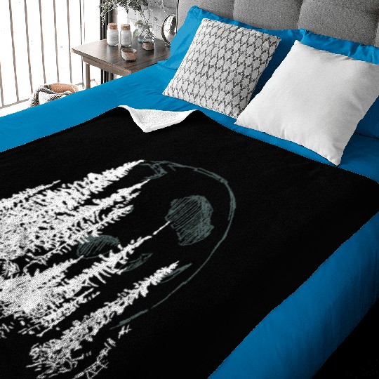 Forest Moon – Lunar Light in the Wilderness Baby Blankets