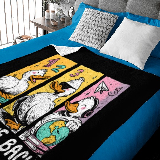 Bruh We Back Silly Goose Back to School Baby Blankets