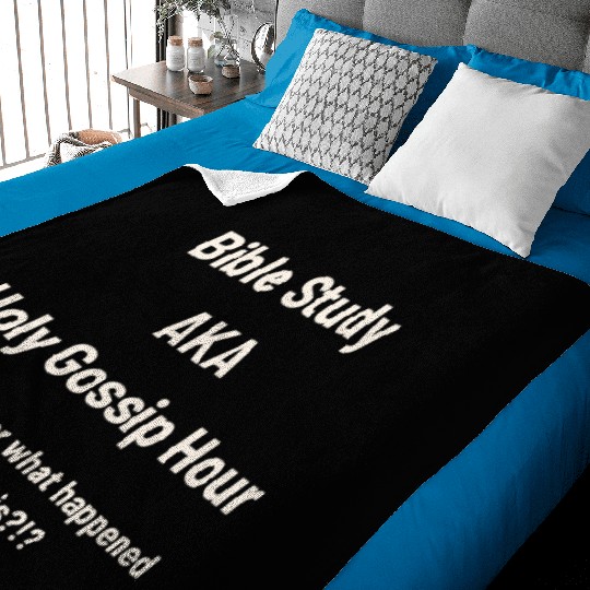 Bible Study AKA Gossip Hour Design Baby Blankets