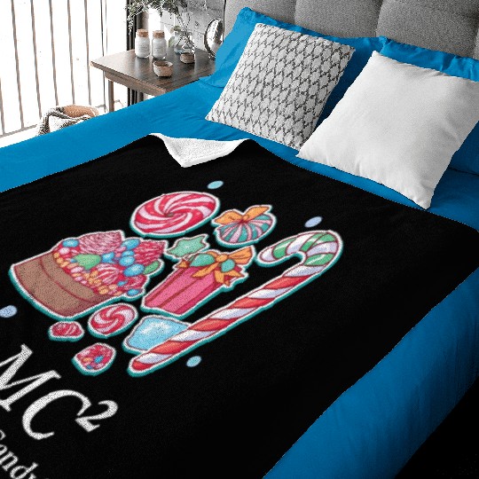 Funny Candy Lover Math Teacher Lollipops Candy Baby Blankets