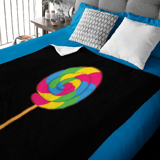 Lollipop Rainbow Sucker Candy Halloween Costume Baby Blankets
