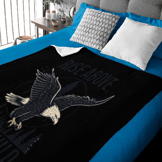 Soar Fierce, Live Free – Bald Eagle Wilderness Des Baby Blankets