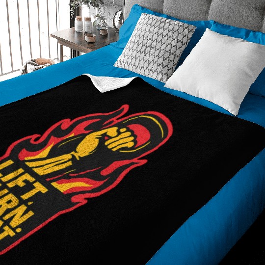 Kettlebell Fitness – Lift. Burn. Repeat | Gym Work Baby Blankets