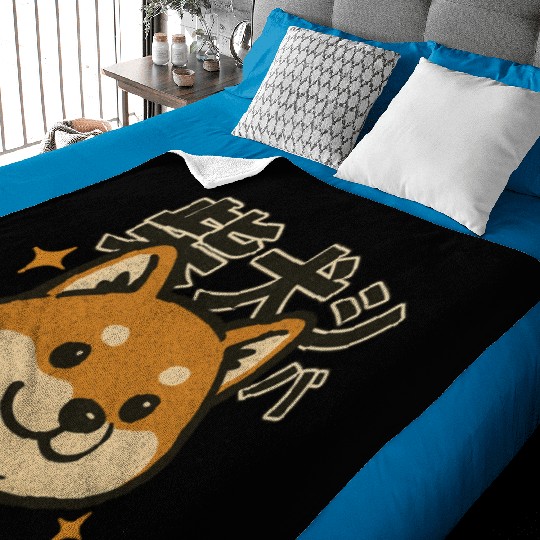 Kawaii Shiba Inu Japanese Baby Blankets