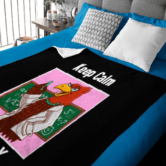 Keep Calm Solve X Algebra Teacher Baby Blankets