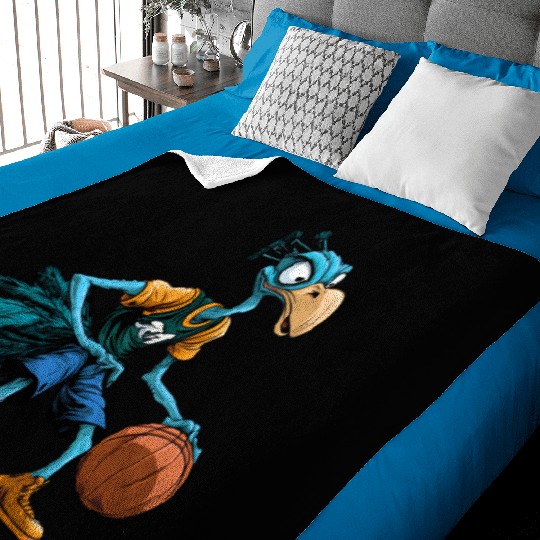 Basketball bird bouquet Baby Blankets