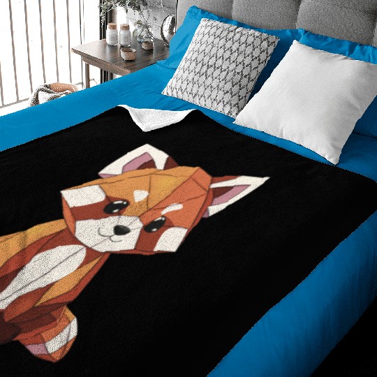 Cute red panda Baby Blankets