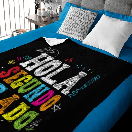 Hola Segundo Grado 2nd Grade Spanish Teacher Kids Baby Blankets