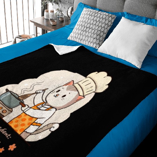 Gourmet Cat Hair Cuisine Baby Blankets