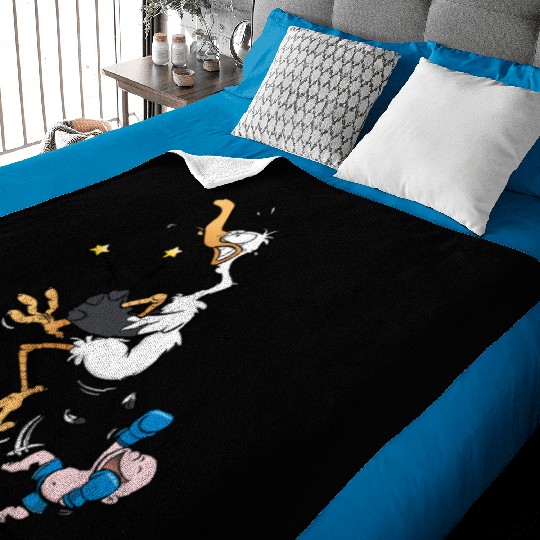 Muay Thai / MMA / Boxing Baby Boy Cartoon (blue) Baby Blankets