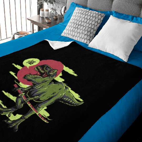 Dino Katana Master Baby Blankets
