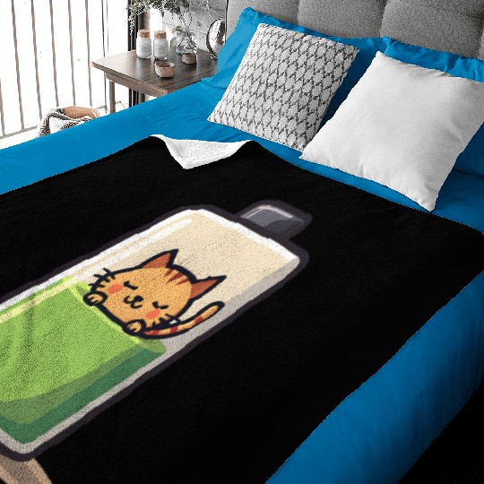 Cat Nap Battery Baby Blankets