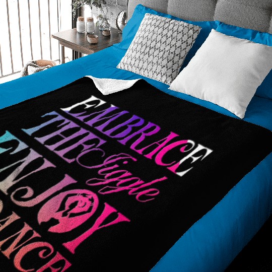 Belly Dancing Persian Dancer Embrace The Jiggle Baby Blankets