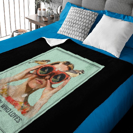 Just a Girl who loves Birds - Birdwatching Baby Blankets