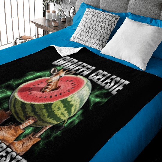 Giraffe Celeste Viggio Baby Blankets – Surreal Meme Baby Blankets