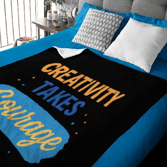 Inspirational Quote with Bold Typography Baby Blankets