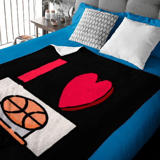 I LOVE BASKETBALL #2 Baby Blankets