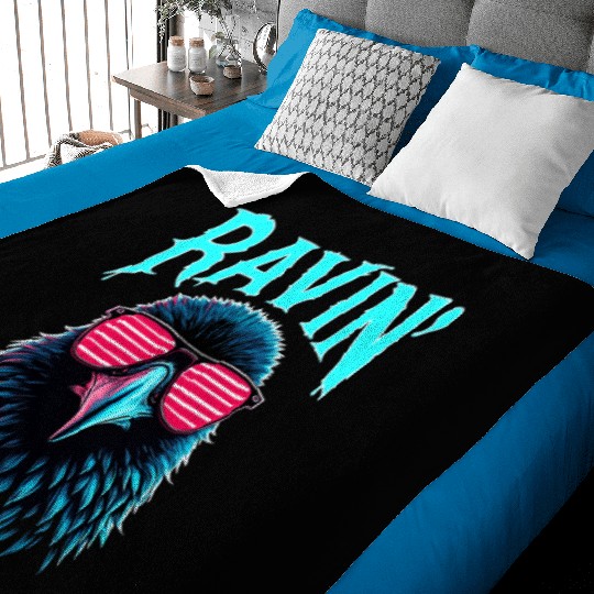 Ravin' Rave Festival Fun with Cool Raven Baby Blankets