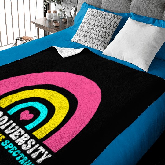 Neurodiversity Autistic Rainbow Adhd Baby Blankets
