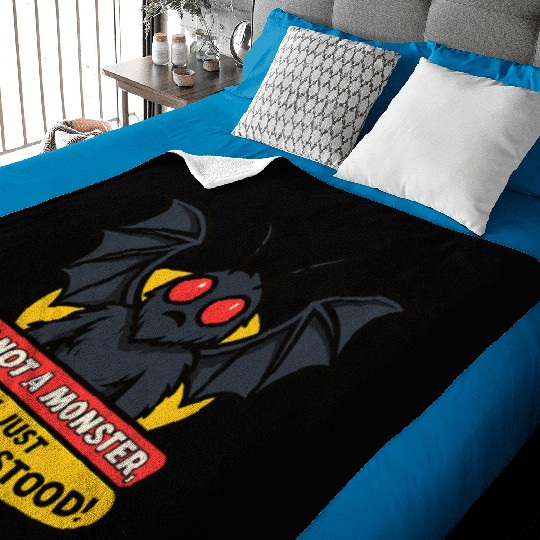 Misunderstood Mothman Baby Blankets