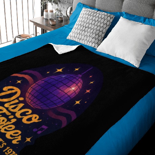 Disco Foiler 1970s Dance Baby Blankets
