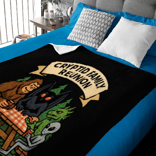 Cryptid Family Reunion Baby Blankets