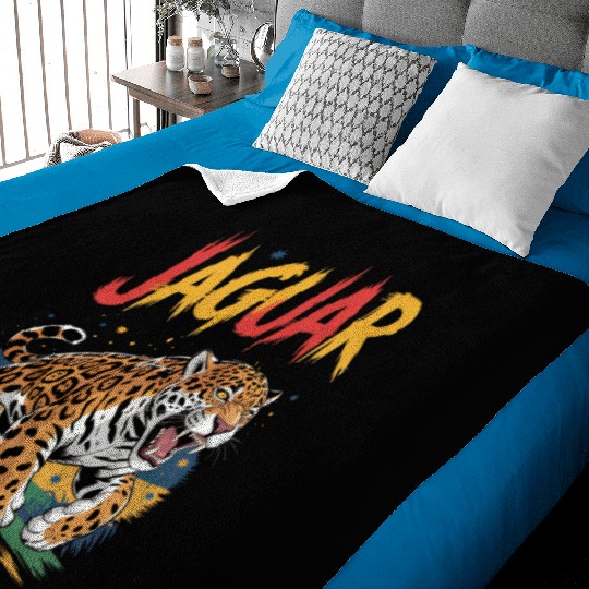 Vivid Jaguar Bold Print Baby Blankets