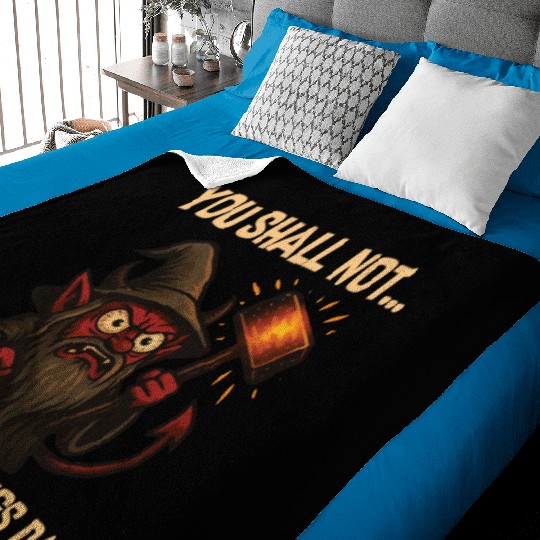 You Shall Not Skip Leg Day – Gym Meme Baby Blankets